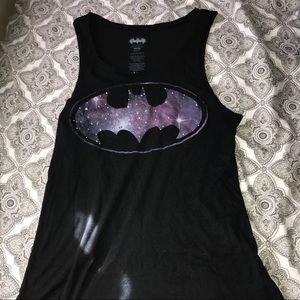 Galaxy Batman tank top